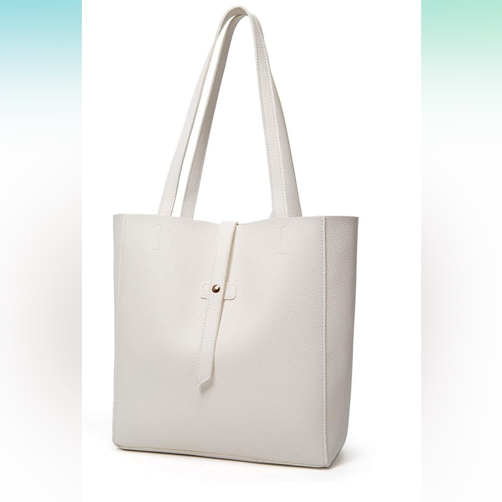 New! Faux Pebbled Leather Tote